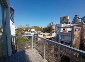 Departamento · 37m² · 1 Ambiente · Alquiler Monoambiente Al Frente con Balcón Piso 5 Las Cañitas