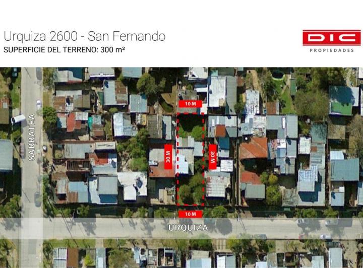 Terreno · 300m² · 3 Ambientes · 1 Cochera