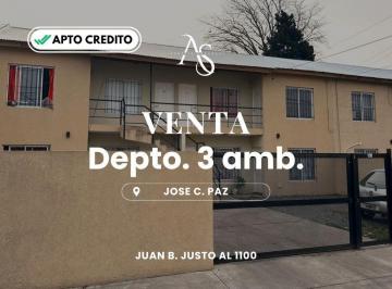 Departamento · 45m² · 3 Ambientes · 1 Cochera · Departamento - Jose Clemente Paz