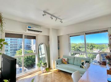Living · Alquiler – Departamento Luminoso con Vista Al Río en Vicente López