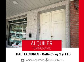 PH de 2 ambientes, La Plata · Alquiler Habitaciones con Baño Completo - Frente a Hospital San Martin