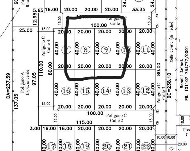 Terreno · 800m²
