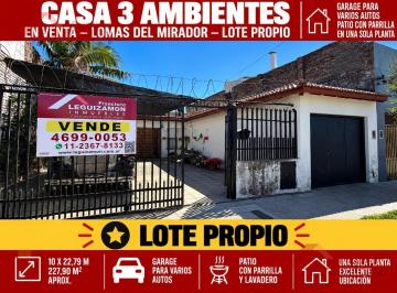 Casa · 65m² · 3 Ambientes · 3 Cocheras · Casa en Lomas del Mirador
