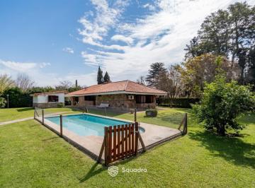 Casa · 250m² · 7 Ambientes · 2 Cocheras · Venta | Permuta - Casa de 2 Dorm., Jardín, Piscina. Cotos de Alameda, Roldán - Apto Crédito.