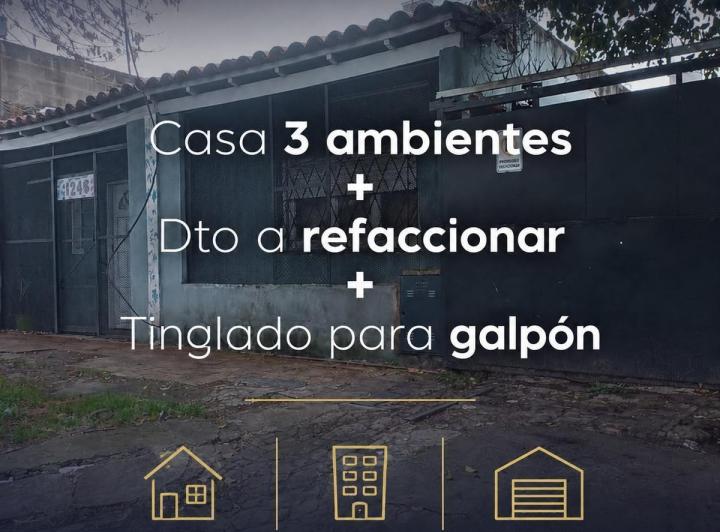 Casa · 95m² · 3 Ambientes · 1 Cochera
