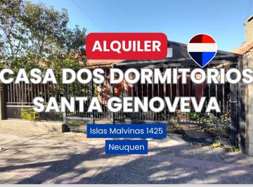 Casa · 70m² · 3 Ambientes · 1 Cochera · Alquiler Casa Dos Dorm. Santa Genoveva