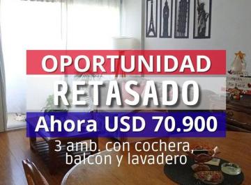 Departamento · 52m² · 3 Ambientes · 1 Cochera · Venta Depto 3 Amb con Balcon y Cochera - V. Madero