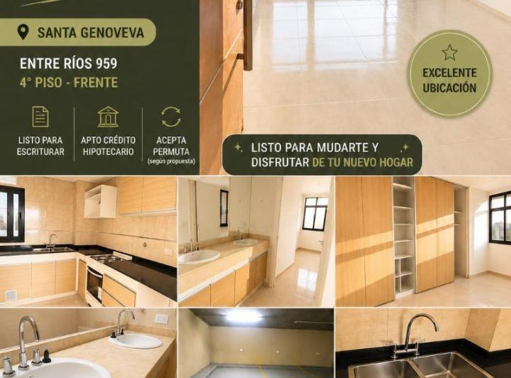 Departamento · 75m² · 4 Ambientes · 2 Cocheras