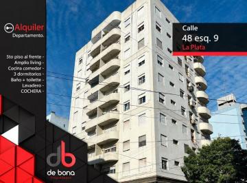Departamento de 5 ambientes, La Plata · Departamento 3 Dorm. con Cocheracubierta en Alquiler, Calle 48 Esquina 9 de La Plata