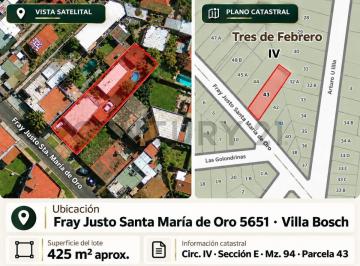 Terreno · 125m² · Venta Lote Para Desarrollo en Villa Bosch - Acepta m