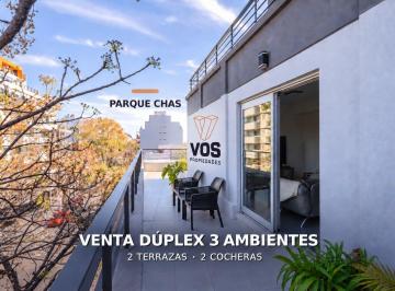 Departamento · 68m² · 3 Ambientes · 2 Cocheras · Venta Dúplex 3 Amb. 2 Terrazas 2 Cocheras Parque Cha