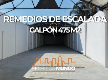 Bodega-Galpón · 404m² · 1 Ambiente · Galpon/local con Deposito en Alquiler Remedios de Escalada Lanus