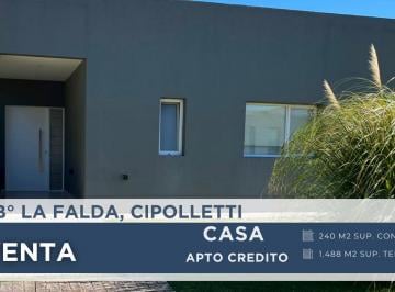 Casa · 210m² · 4 Ambientes · 2 Cocheras · Casa 3 Dorm. en B° Privado La Falda, Cipolletti.