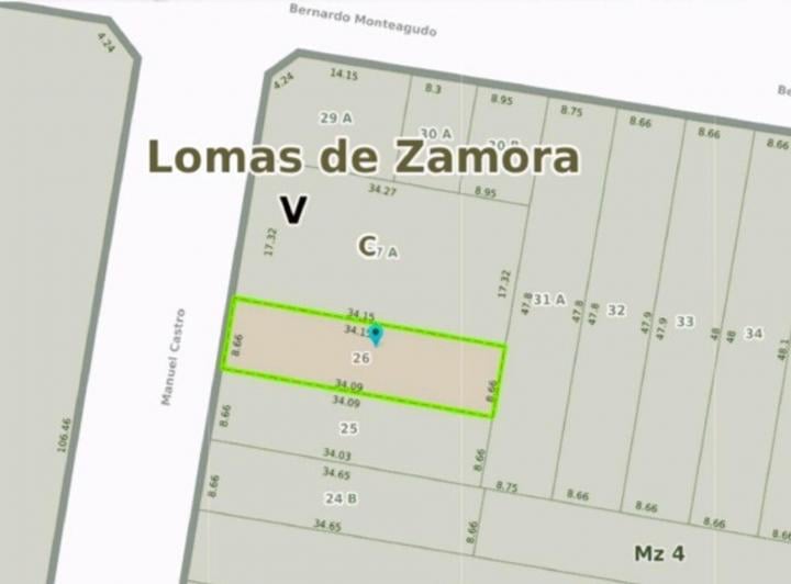 Terreno · 296m²