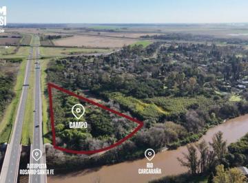Terreno · 14300m² · Vende Importante Lote a m del Río Carcaraña