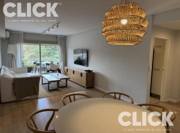 Departamento · 105m² · 4 Ambientes · 1 Cochera · Departamento en Alquiler 4 Amb Amoblado y Equipado, Cochera y Amenities.