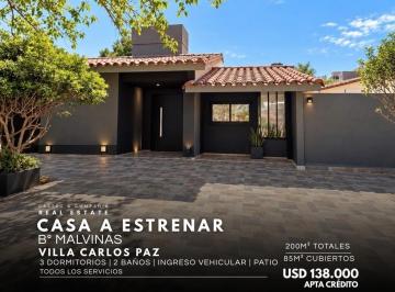 Casa · 85m² · 4 Ambientes · Vende Casa Remodelada a Nueva a m del Centro – B° Malvinas, Villa Carlos Paz