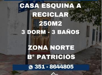 Casa de 5 ambientes, Córdoba · Casa a Reciclar en Venta | Bº Patricios Oeste