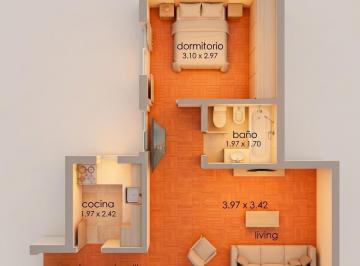 Departamento · 40m² · 2 Ambientes · Departamento en Botanico