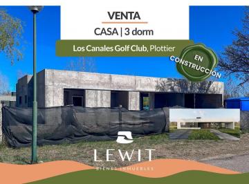 Casa · 150m² · 4 Ambientes · 2 Cocheras · Venta Casa en Construcción | 3 Dorm. | Galería con Parrilla | Los Canales Golf Club | Plottier