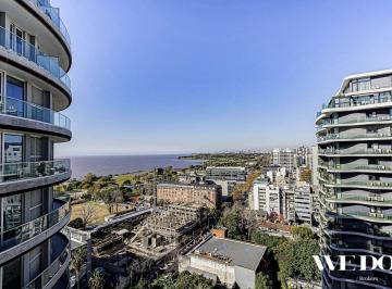 Departamento · 68m² · 2 Ambientes · 1 Cochera · Vicente Lopez, Libertador 1600, Alquiler Departamento 2 Ambientes en Infinity. Piso Alto Al Rio