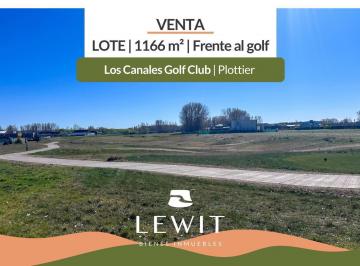 Terreno · 1166m² · 5 Ambientes · 2 Cocheras · Venta Terreno | Lote 1166 m² | Fondo de Cancha: Hoyo 4 | Los Canales Golf Club | Plottier