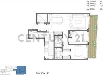 Departamento · 75m² · 3 Ambientes · 1 Cochera · Venta Departamento 3 Ambientes en Villa Crespo + Cochera Opcional - Oportunidad