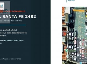 Terreno · 268m² · Oportunidad de Desarrollo | Lote en Av Santa Fe – Martínez