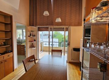 Living comedor con salida a balcon · Espacioso Dos Ambientes Amoblado en Duplex con Cochera en La Lucila