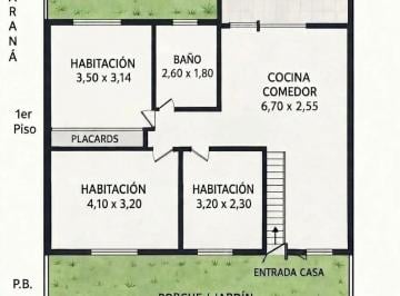 Casa de 4 ambientes, Vicente López · Alquiler Casa Tipo PH
