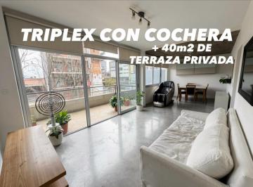 Departamento · 89m² · 3 Ambientes · 1 Cochera · Triplex en Thames Al 1200 - Palermo Hollywood