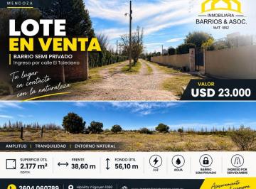 Terreno , San Rafael · Lote en Venta en Las Paredes Barrio Semiprivado
