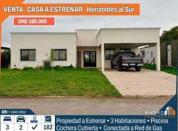 Casa de 3 ambientes, Presidente Perón · Venta Casa a Estrenar 3 Habitaciones Piscina Gas Cochera Horizontes Al Sur