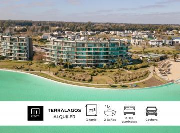 Departamento · 78m² · 3 Ambientes · 1 Cochera · Departamento en Alquiler en Terralagos, Canning.