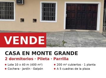 Casa de 3 ambientes, Esteban Echeverría · Casa de 2 Dorm. con Pileta y Parrilla!