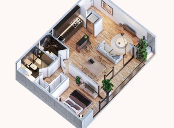 Departamento · 50m² · 2 Ambientes