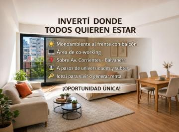 Departamento · 34m² · 1 Ambiente · Departamento Monoambiente Venta Balvanera Frente