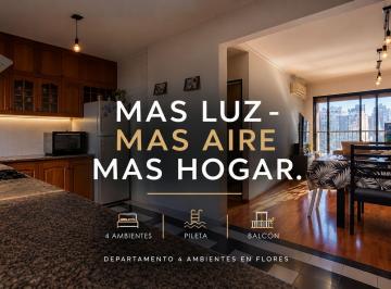 Departamento · 85m² · 4 Ambientes · Departamento Balcon Apto Credito Baulera Pileta