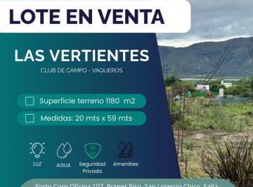 Terreno · 1180m² · Venta Terreno Vertientes Eco Pueblo