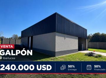 Bodega-Galpón · 250m² · Venta Galpon con Amplio Lote Ibarlucea 50% Entrega