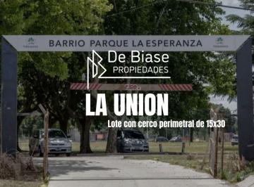 Terreno , Ezeiza · Lote de 15x30 en La Union