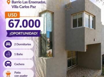 Departamento · 75m² · 3 Ambientes · 1 Cochera · Duplex 2 Dorm. con Cochera y Patio Propio en Barrio Las Ensenadas