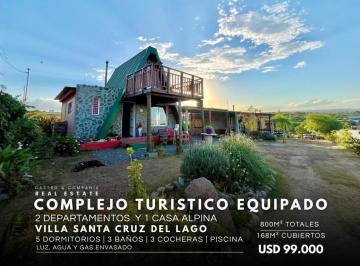 Hotel · 156m² · 7 Ambientes · 3 Cocheras · Complejo Turistico Completamente Equipado en Venta, Villa Santa Cruz del Lago - Punilla