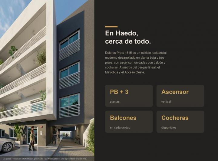Departamento · 38m² · 2 Ambientes · 1 Cochera