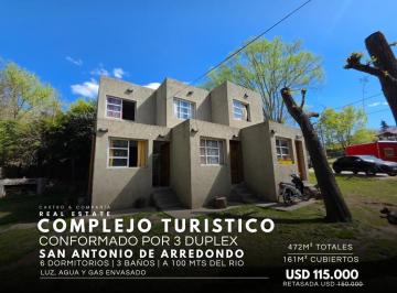 Hotel · 161m² · 11 Ambientes · Venta Complejo de 3 Dúplex en San Antonio de Arredondo a 100 m del Rio – Excelente Ubicación