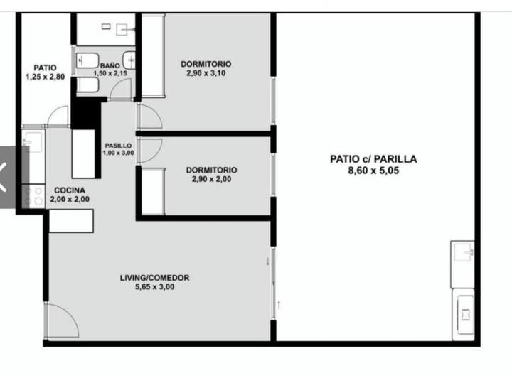 Departamento · 49m² · 3 Ambientes