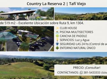 Terreno , Tafí Viejo · Terreno Country La Reserva 2 - Tafí Viejo