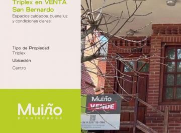 Casa · 120m² · 4 Ambientes · Venta Triplex en San Bernardo - Zona Residencial - a 4 Cuadras del Mar