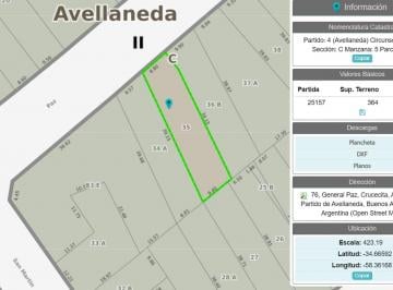 Terreno · 364m² · Venta Propiedad a Demoler 364 m Avellaneda Centro
