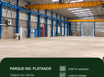 Bodega-Galpón · 2587m² · 4 Cocheras · Venta Galpón con Puente Grua